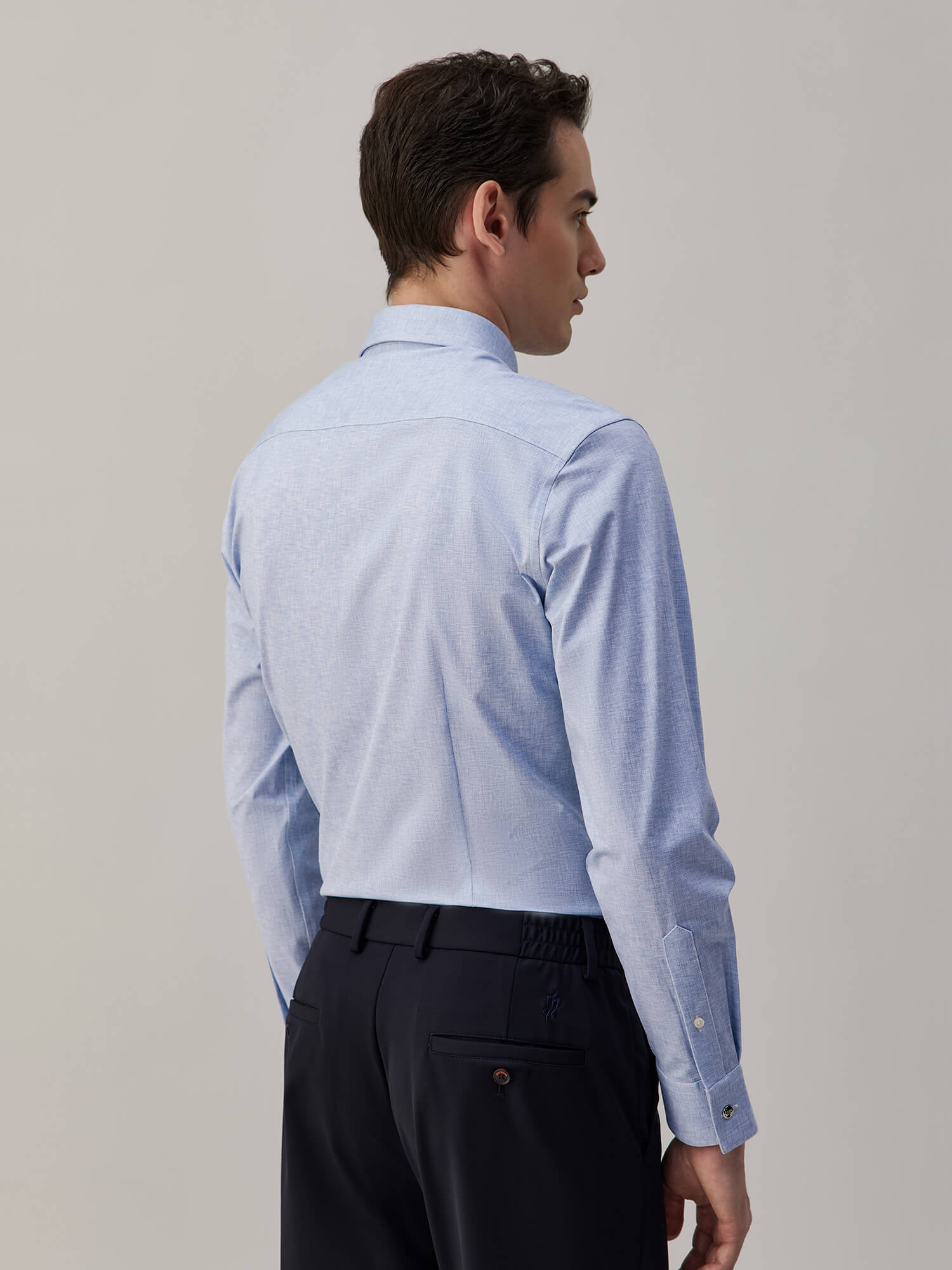 Meridian Gray High-Stretch Shirt -Own Dream Shirts-Dress Shirts for Men