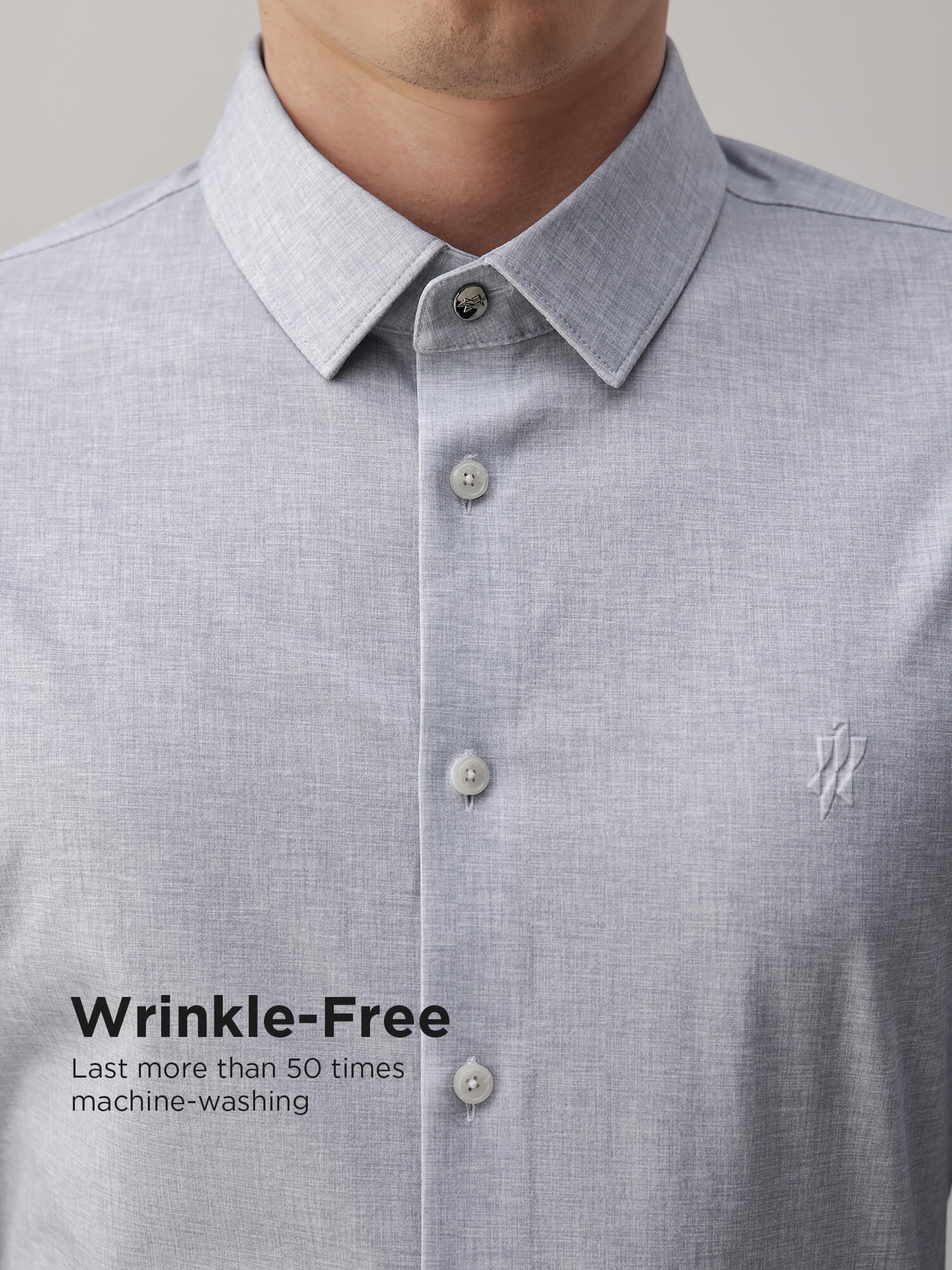 Moonrock Gray High-Stretch Shirt -Own Dream Shirts-Dress Shirts for Men