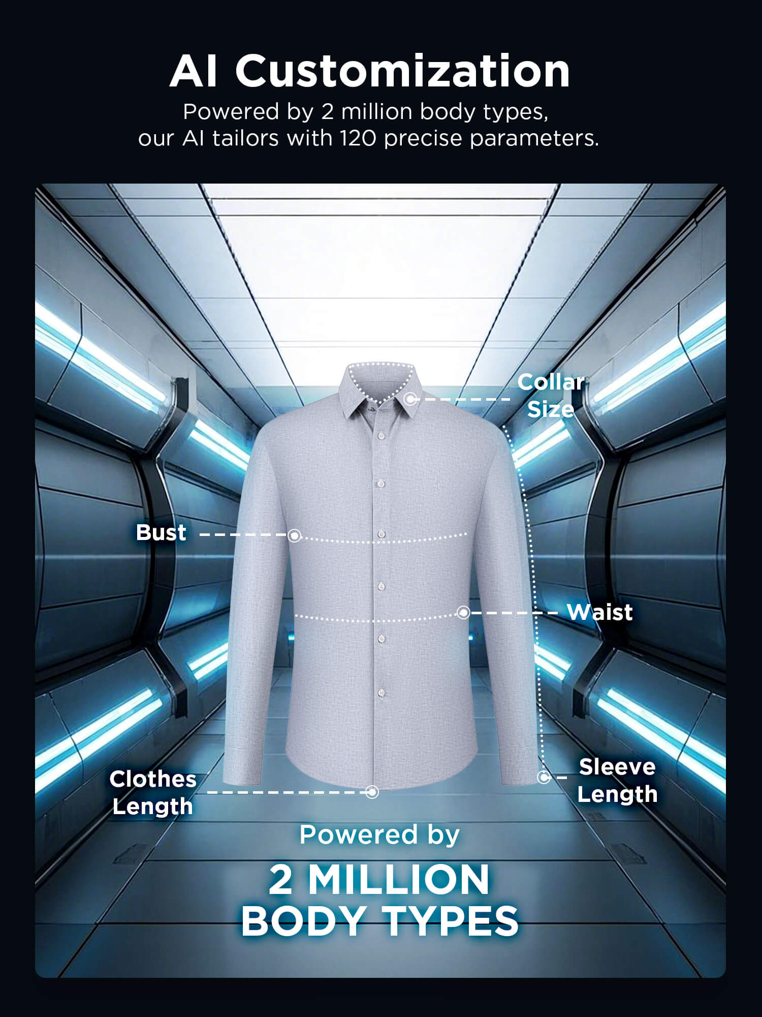 Moonrock Gray High-Stretch Shirt -Own Dream Shirts-Dress Shirts for Men