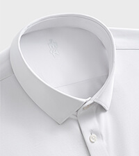 S50 Alpine Snow White Silk Stretch Shirt-Own Dream Shirts-Dress Shirts for Men