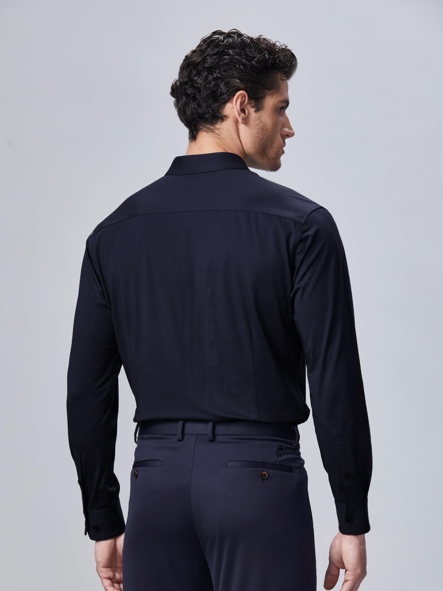 Jade J30 Sapphire High-Stretch Shirt-Own Dream Shirts-Dress Shirts for Men