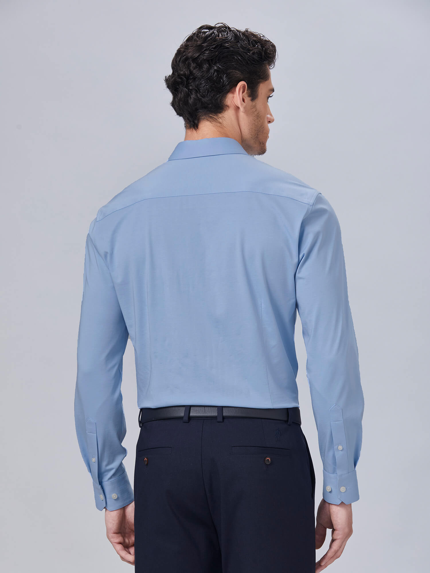 Jade J30 Twilight Blue High-Stretch Shirt-Own Dream Shirts-Dress Shirts for Men