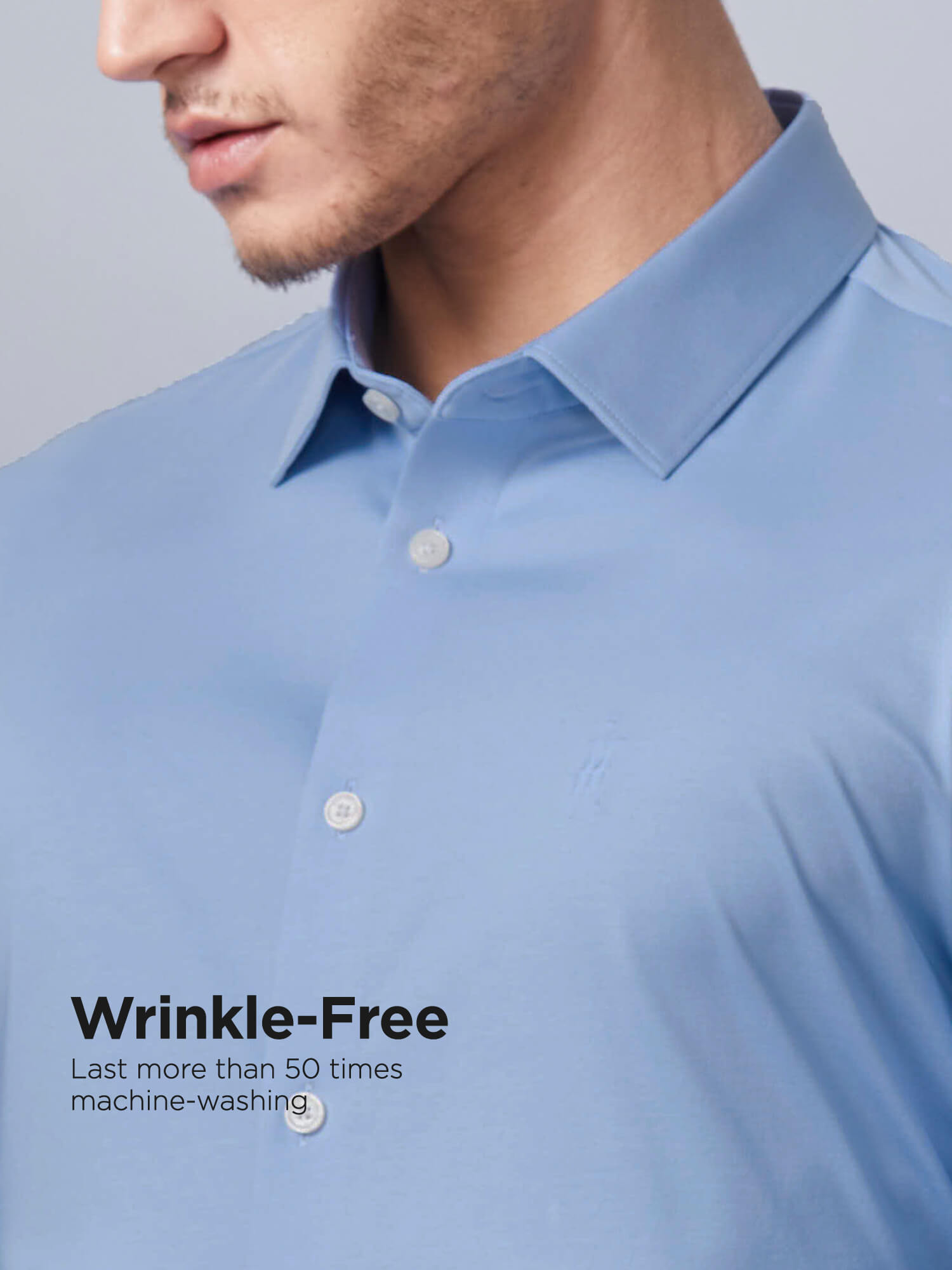 Jade J30 Twilight Blue High-Stretch Shirt-Own Dream Shirts-Dress Shirts for Men