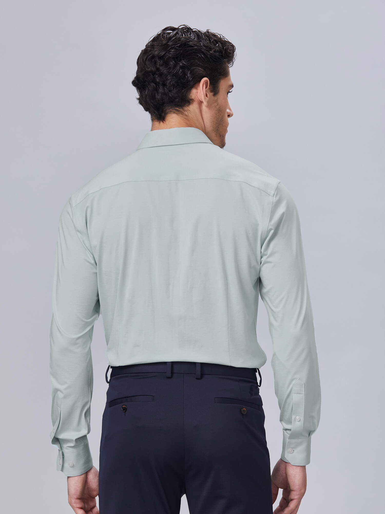 Jade J30 Mist Jade High-Stretch Shirt-Own Dream Shirts-Dress Shirts for Men