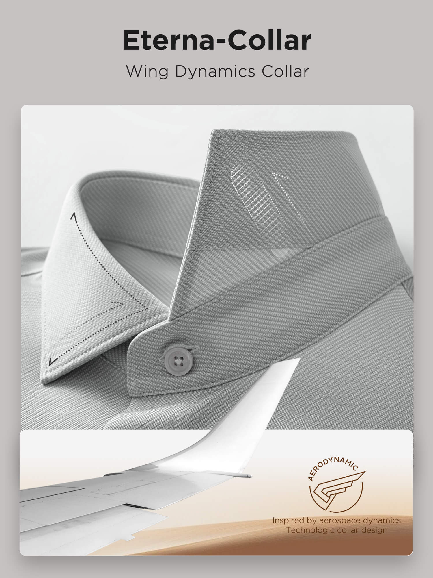 Frost Gray Silk High-Stretch Shirt-Own Dream Shirts-Dress Shirts for Men