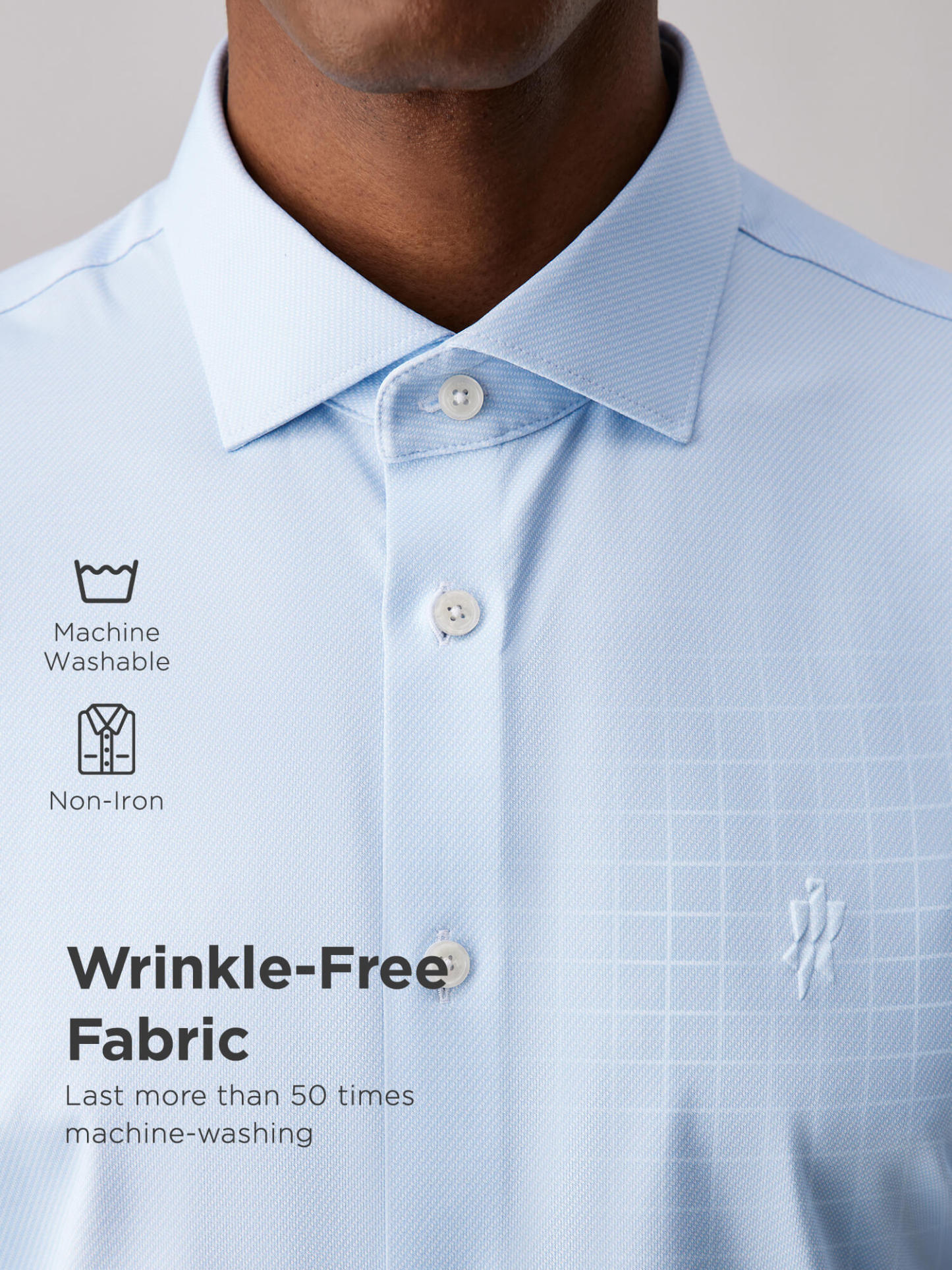 Jade Blue Silk High-Stretch Shirt