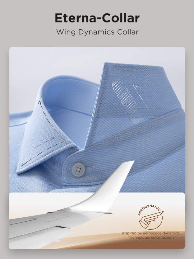 Jade Blue Silk High-Stretch Shirt