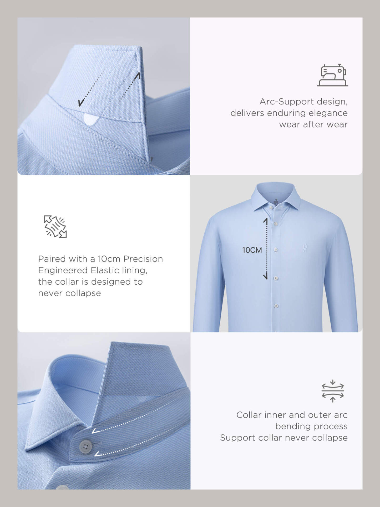 Jade Blue Silk High-Stretch Shirt