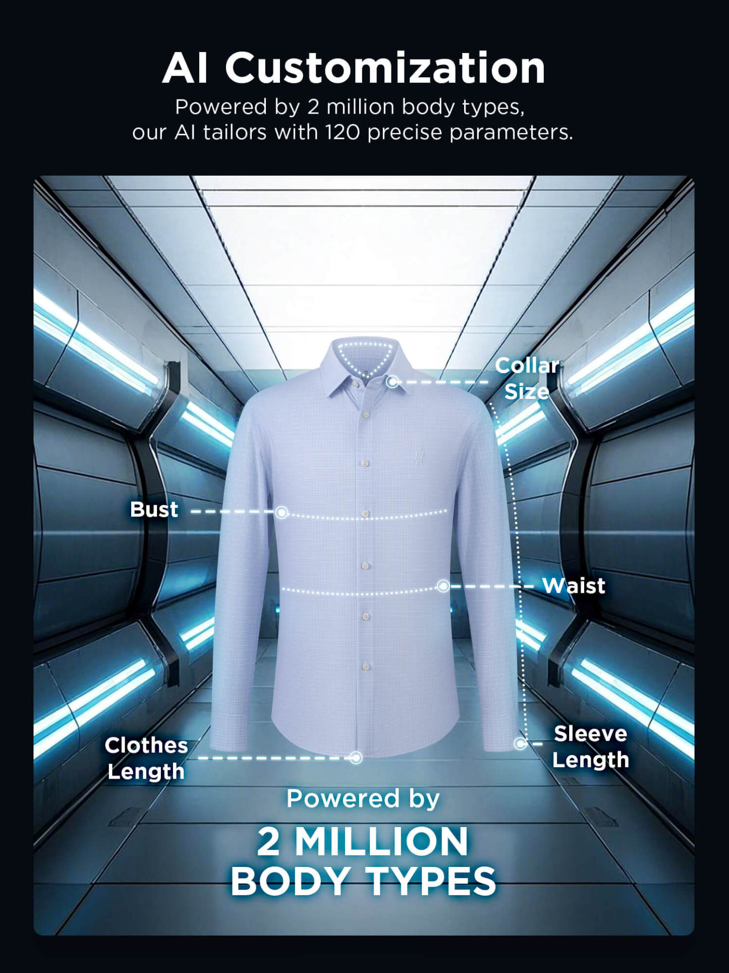 Mist Blue Check Silk Short-Sleeve Stretch Shirt