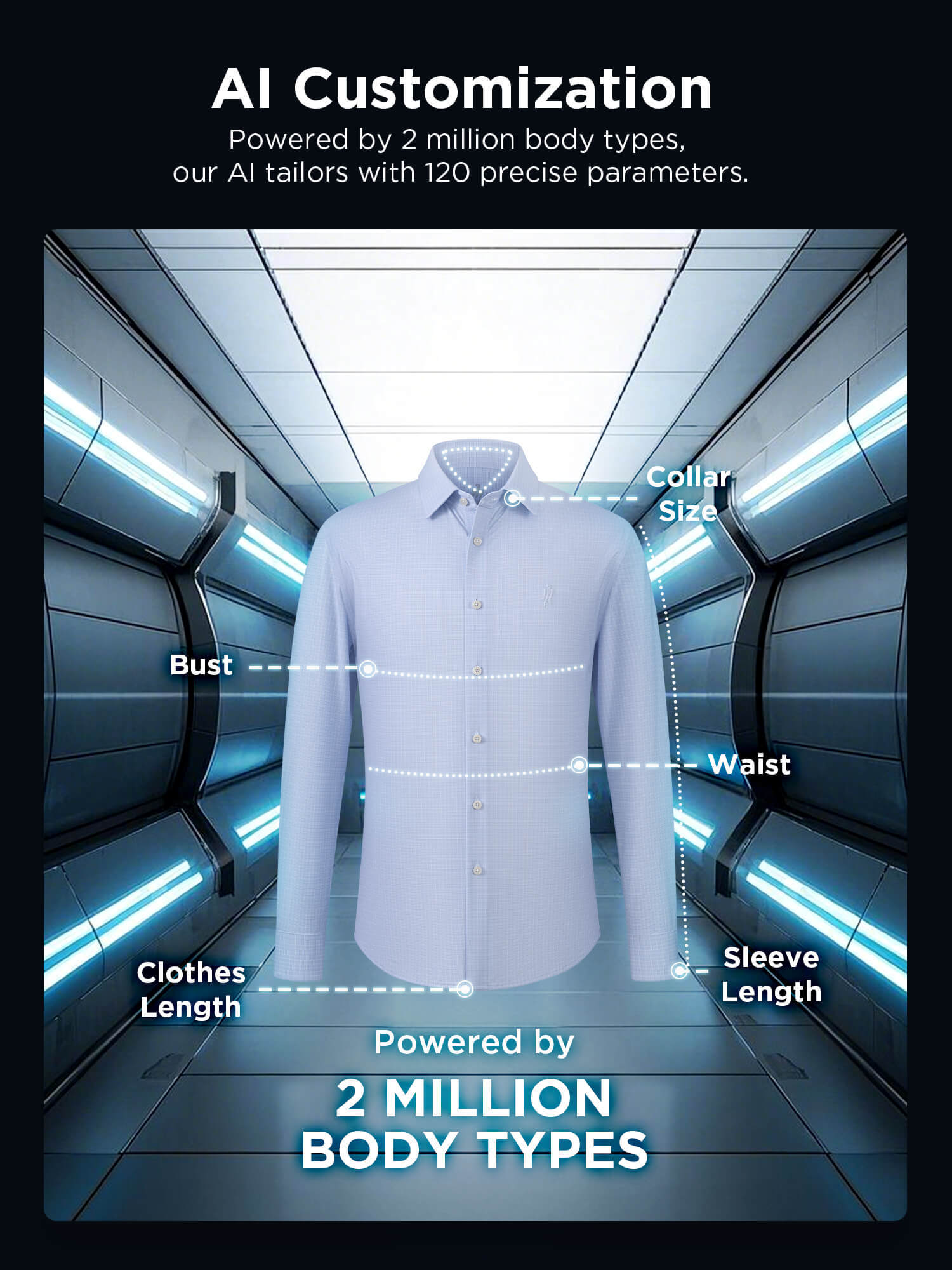 Mist Blue Check Silk Short-Sleeve Stretch Shirt