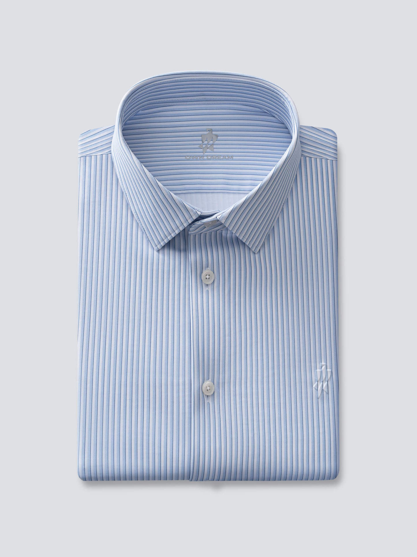 Navy Stripe High-Stretch Shirt