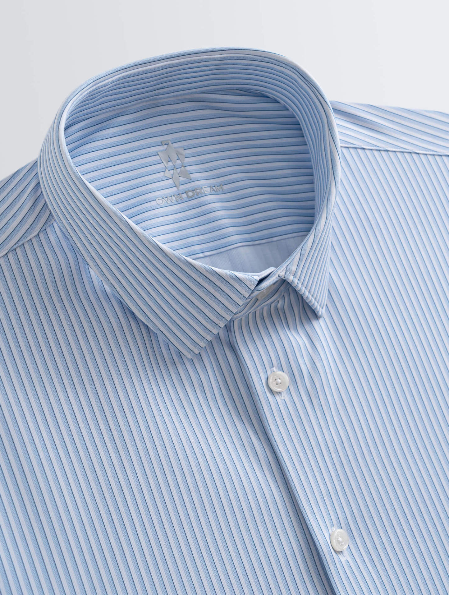 Navy Stripe High-Stretch Shirt