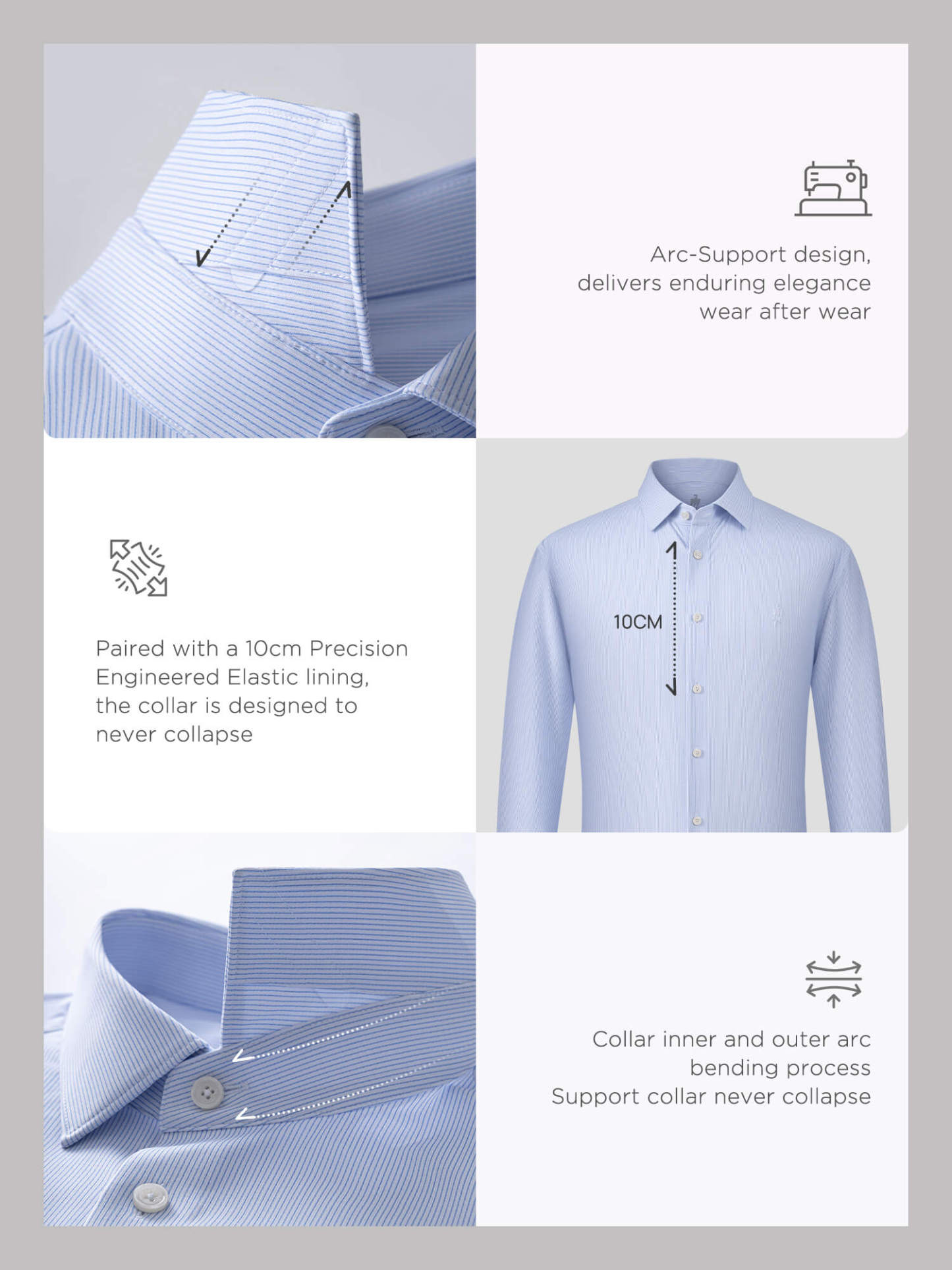 Royal Blue Luminous Silk High-Stretch Shirt