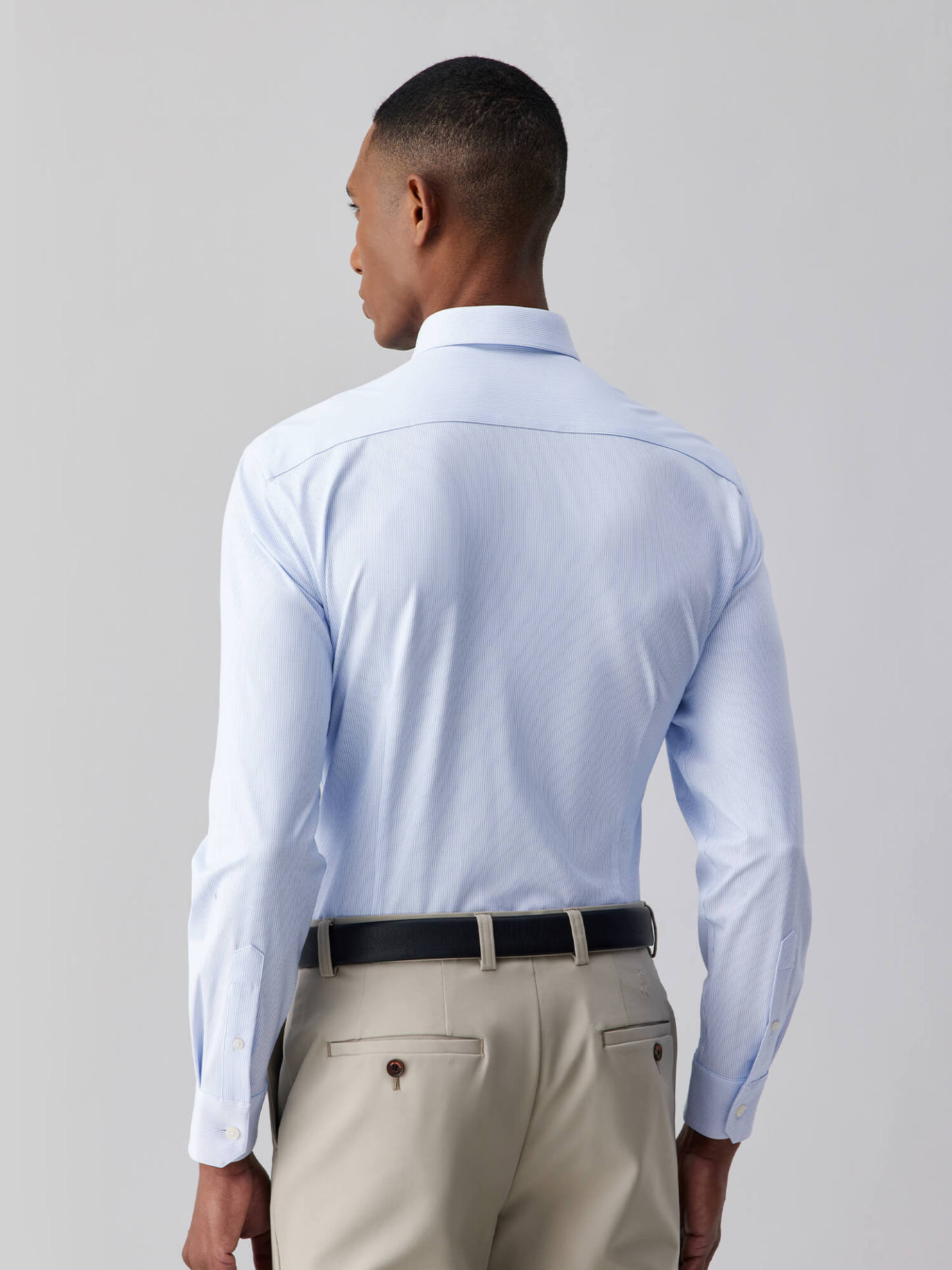Royal Blue Luminous Silk High-Stretch Shirt