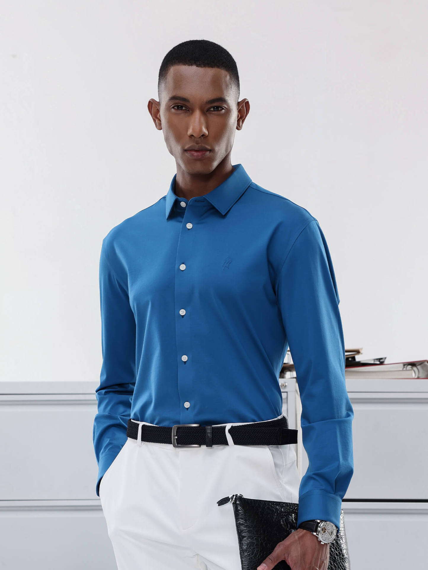 Jade J30 Crystal Blue High-Stretch Shirt