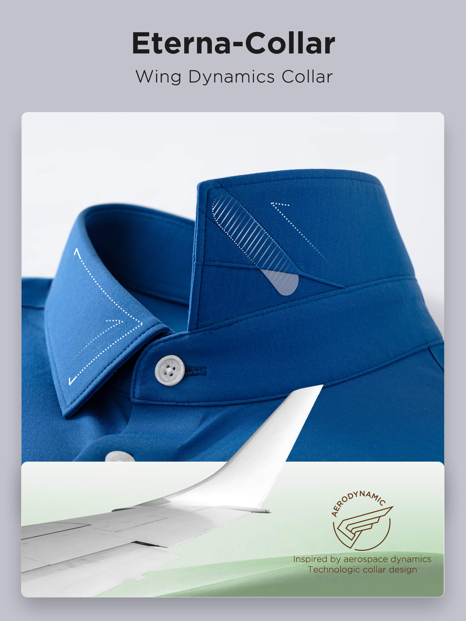 Jade J30 Crystal Blue High-Stretch Shirt-Own Dream Shirts-Dress Shirts for Men