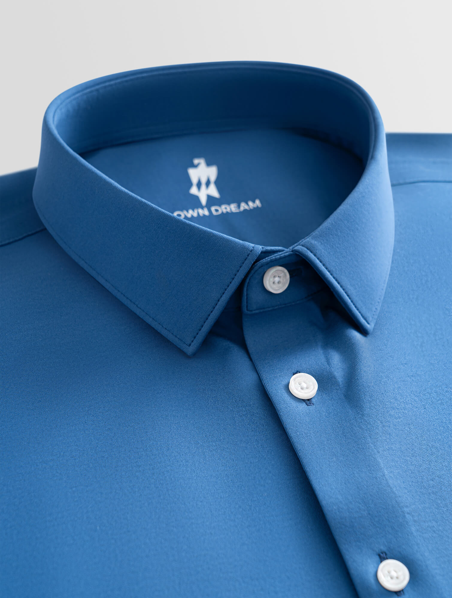 Jade J30 Crystal Blue High-Stretch Shirt-Own Dream Shirts-Dress Shirts for Men