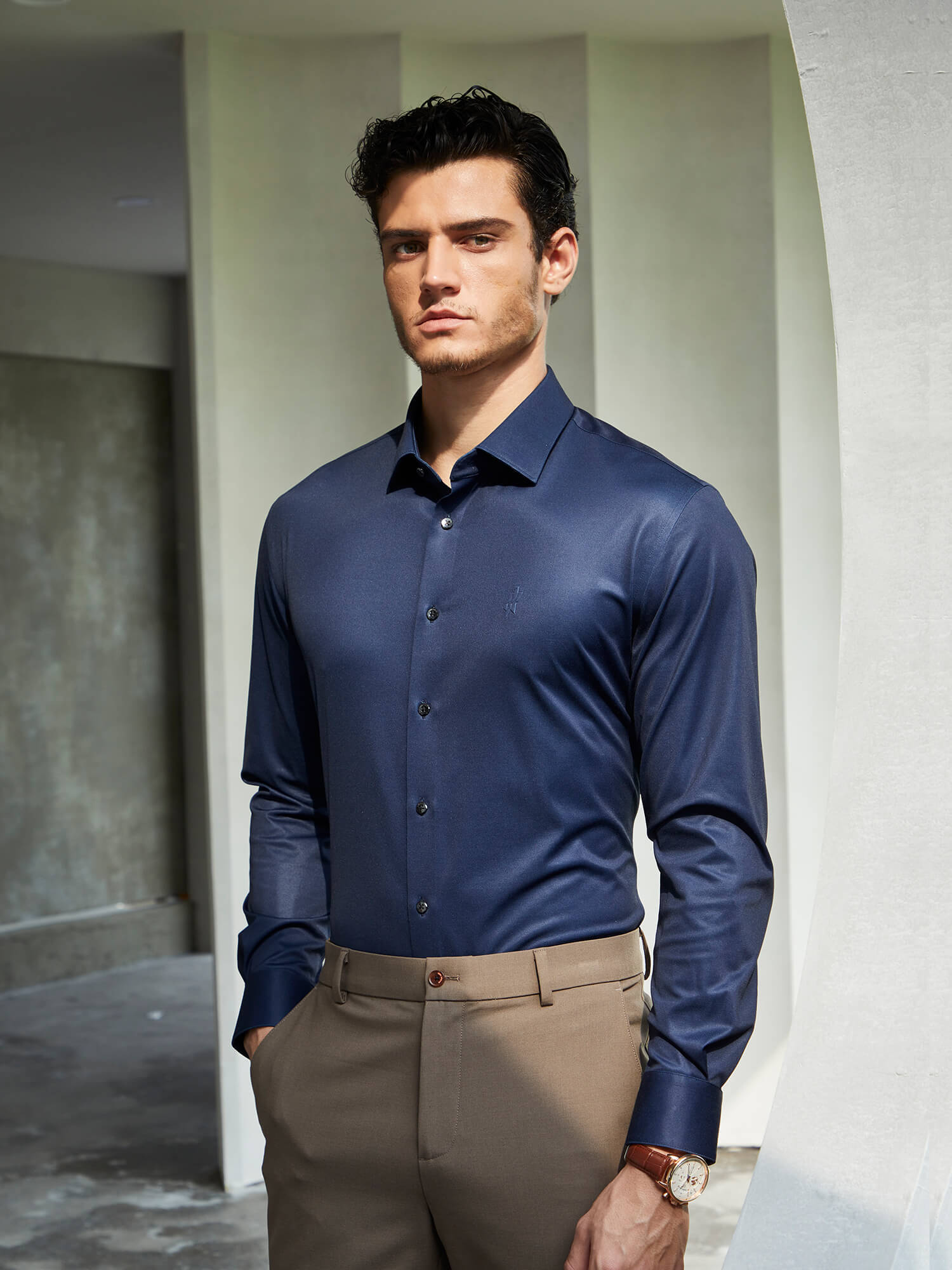 Brocade S30 Oceanic Blue High-Stretch Shirt