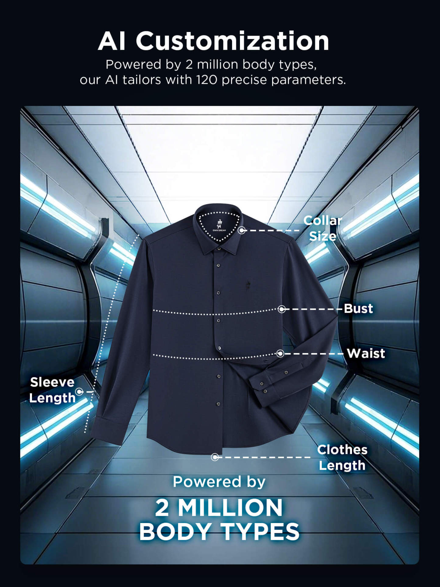 Brocade S30 Oceanic Blue High-Stretch Shirt