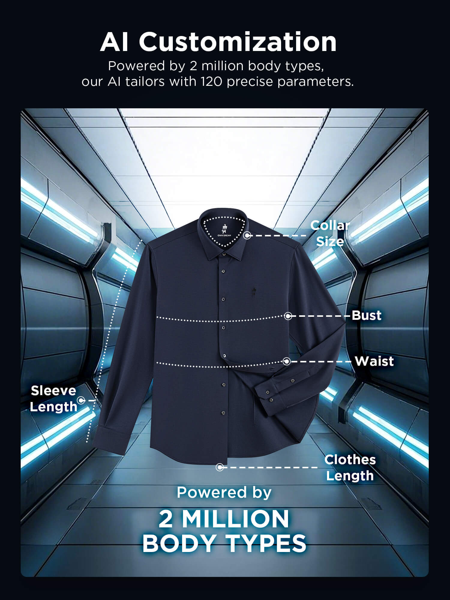 Brocade S30 Oceanic Blue High-Stretch Shirt