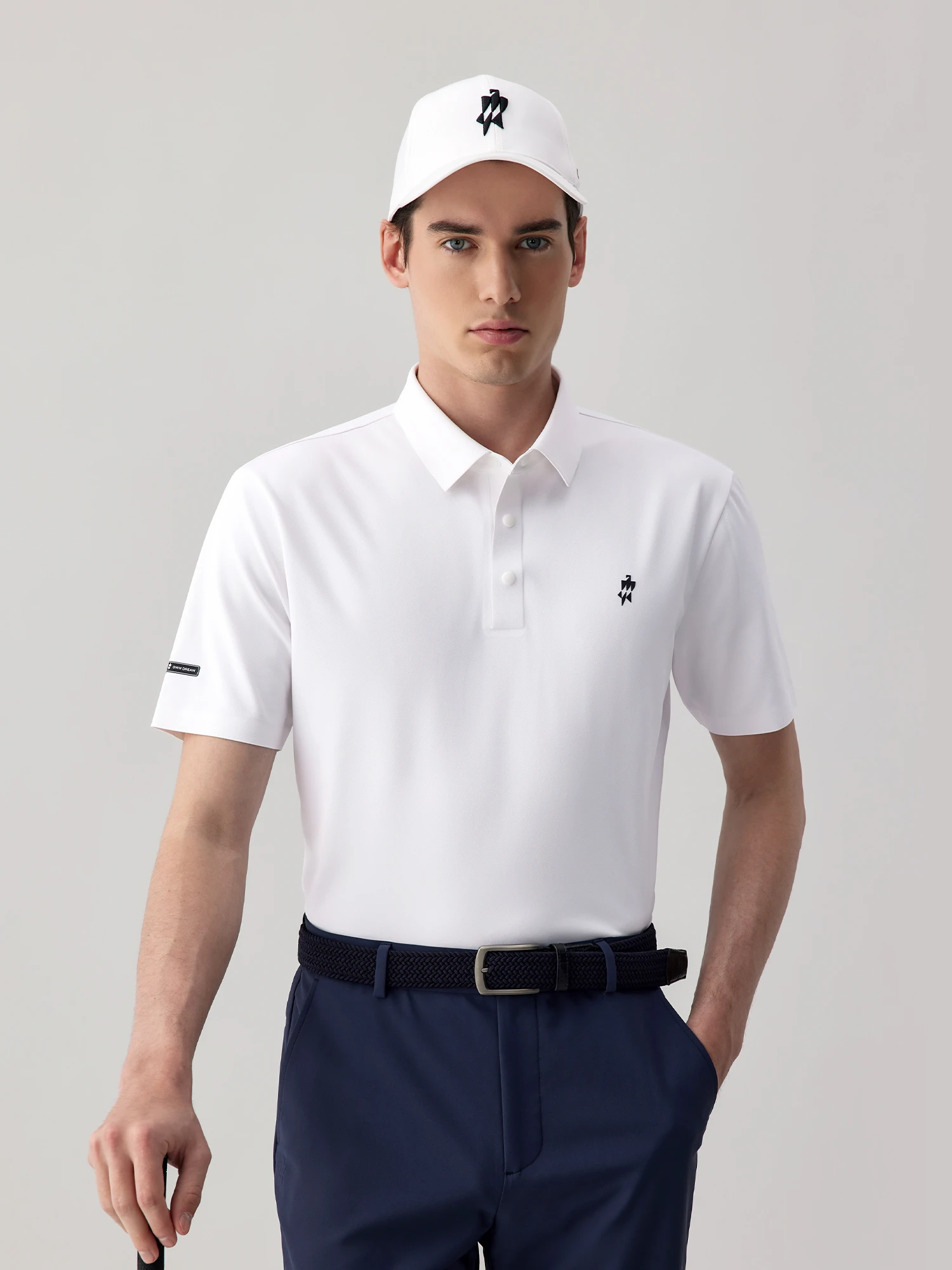 Frost White Soft Stretch Polo