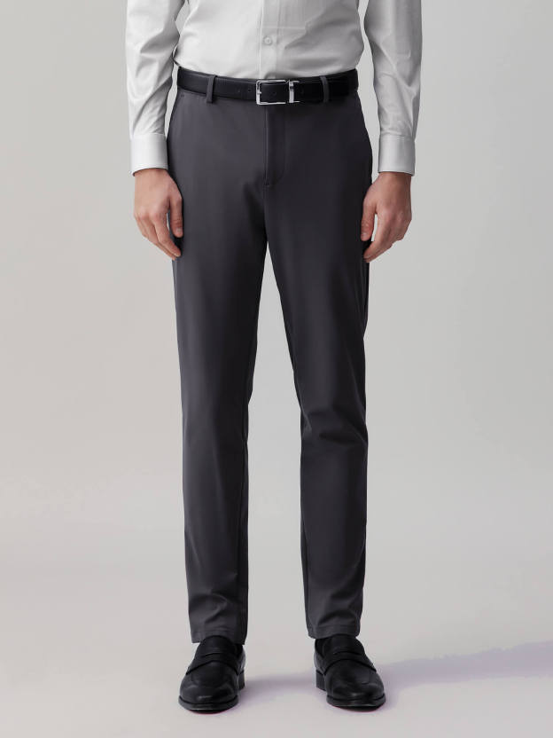 Volcanic Ash Gray Stretch Casual Pants