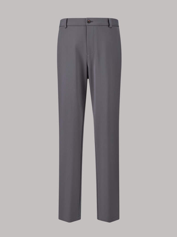 Volcanic Ash Gray Stretch Casual Pants