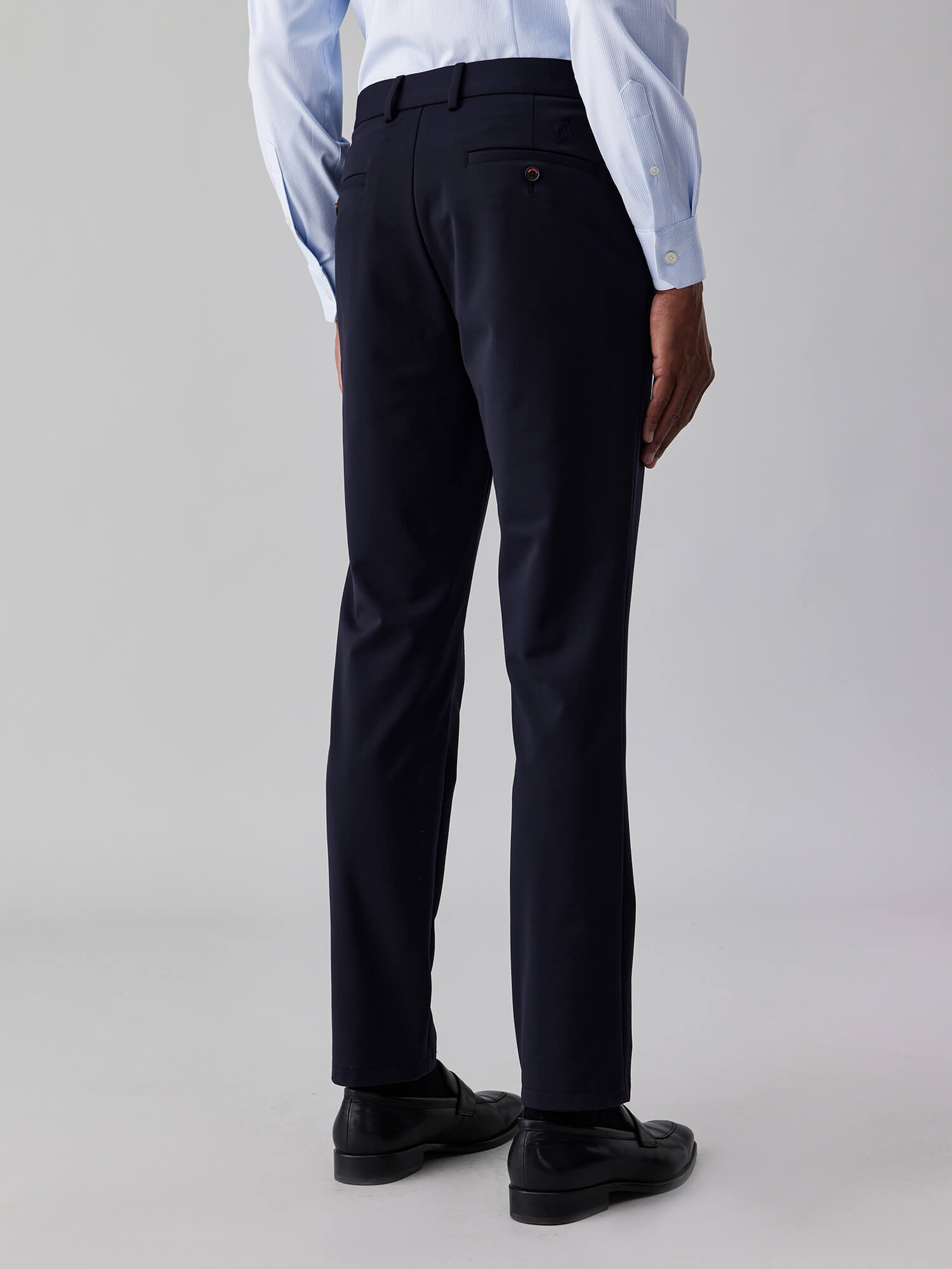 Orion Nebula Navy Blue Stretch Casual Pants