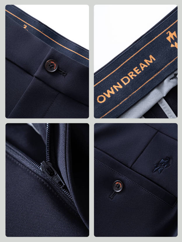 Orion Nebula Navy Blue Stretch Casual Pants