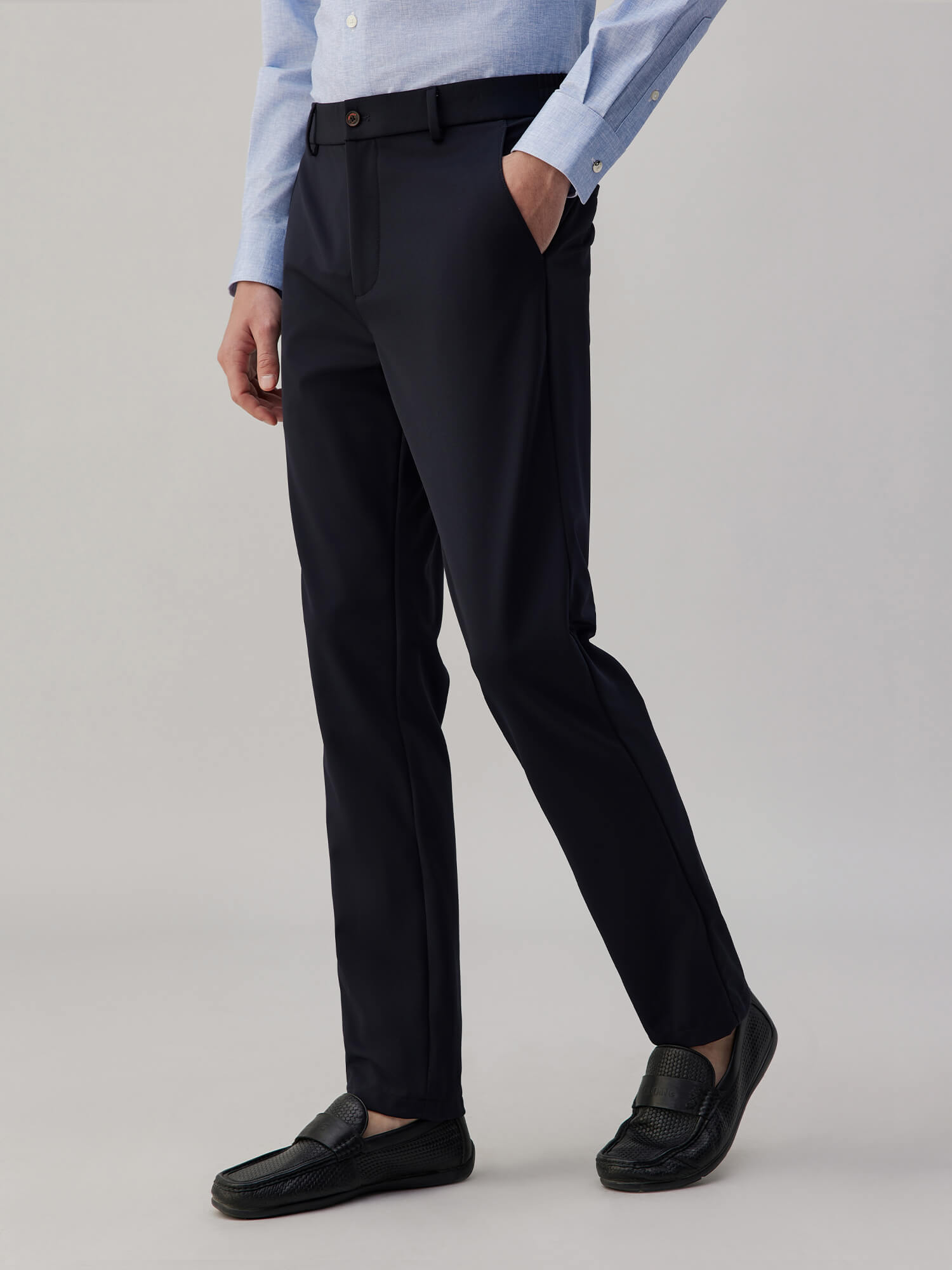 Arctic Blue High-Stretch Pants -Own Dream Shirts-Dress Shirts for Men