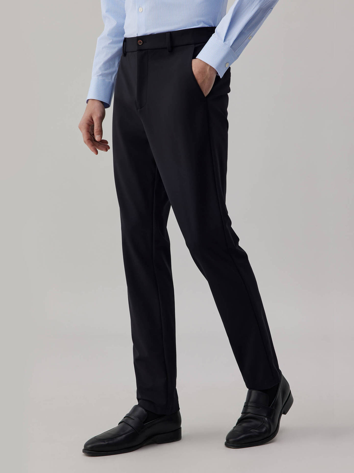 Obsidian Black High-Stretch Pants