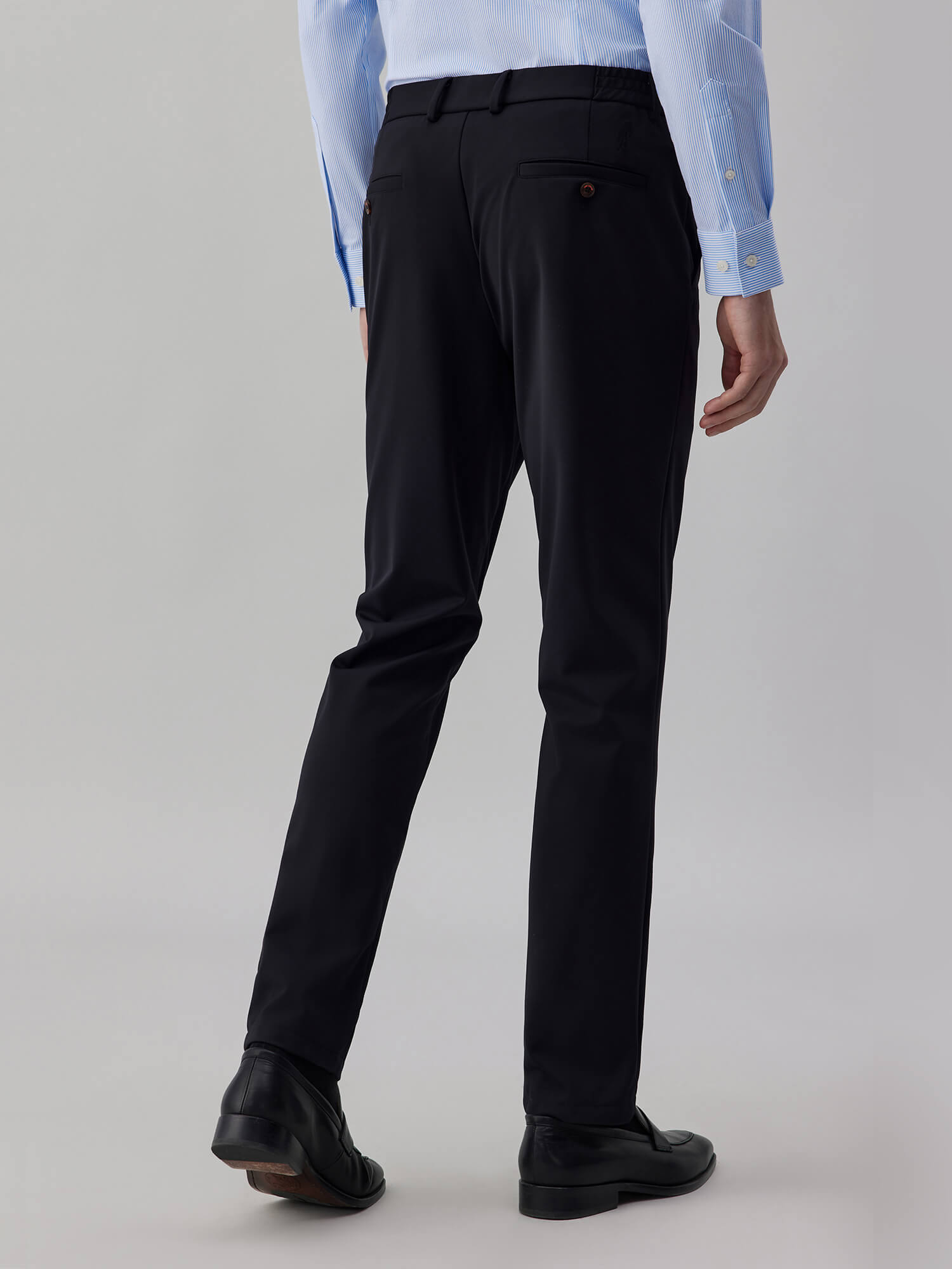 Obsidian Black High-Stretch Pants-Own Dream Shirts-Dress Shirts for Men