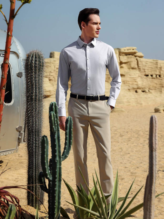 Summer Khaki High-Stretch Pants