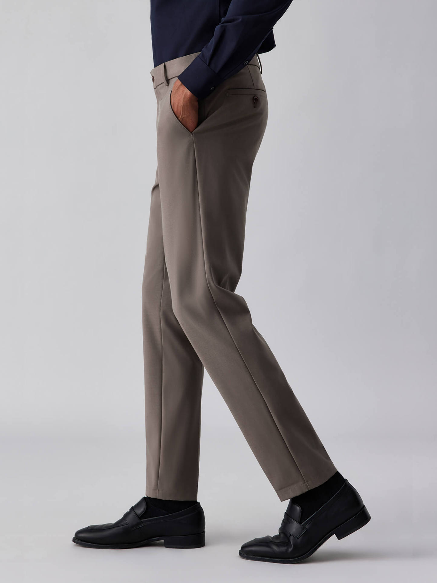 Espresso Silk High-Stretch Pants