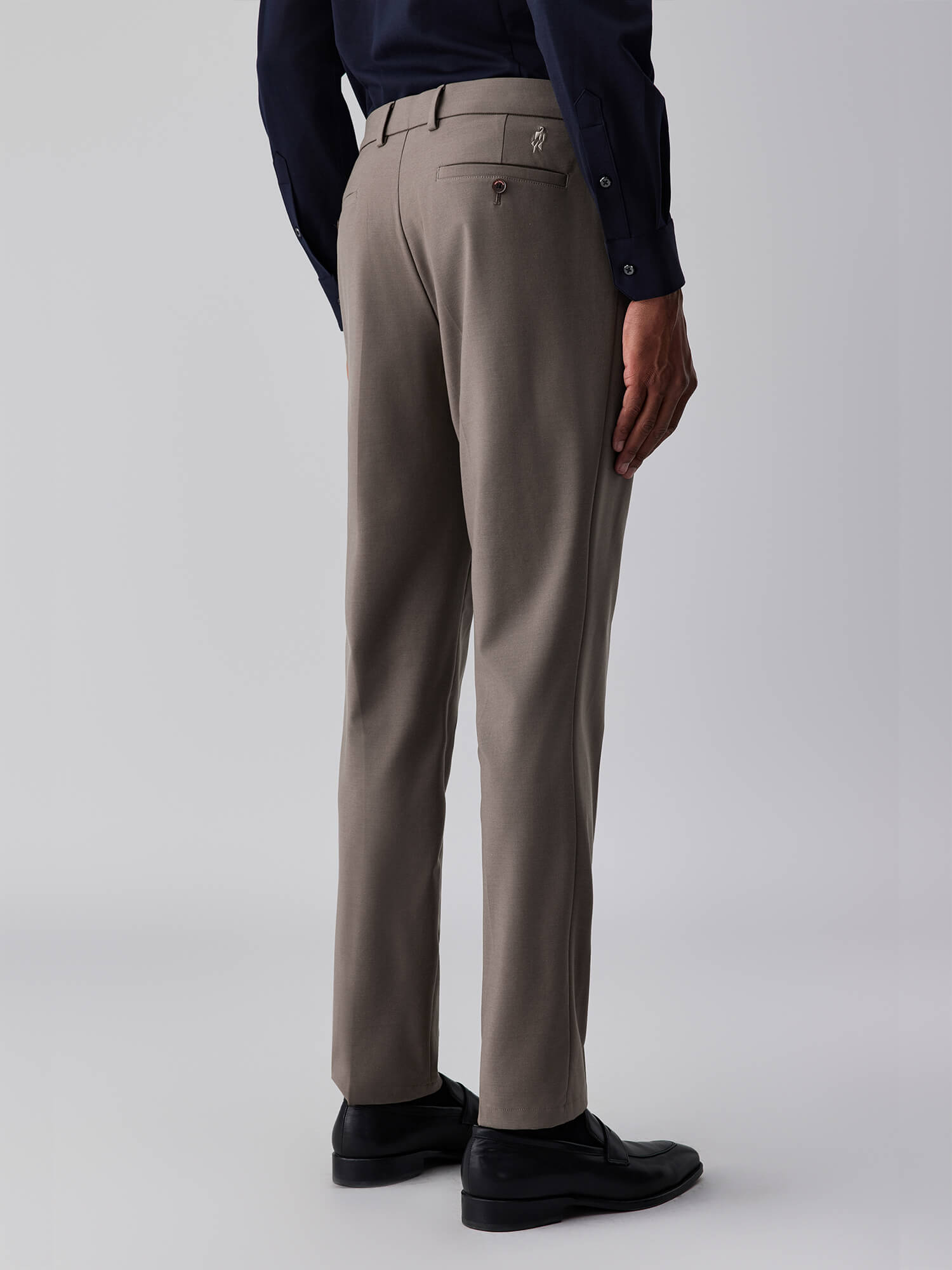 Espresso Silk High-Stretch Pants-Own Dream Shirts-Dress Shirts for Men