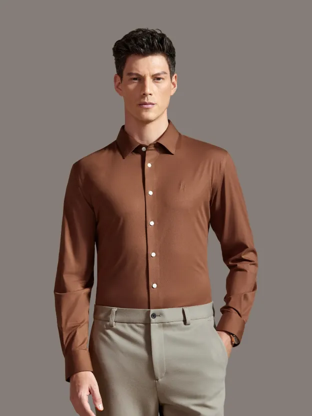 Sunset Orange Stretch Shirt