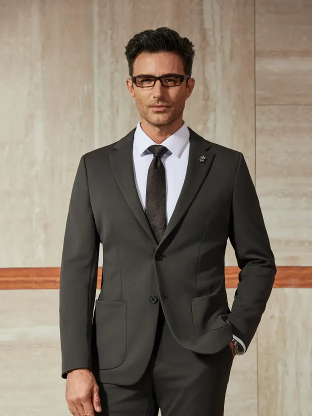 WarmTech Ultra Wool Olive Gray Stretch Blazer