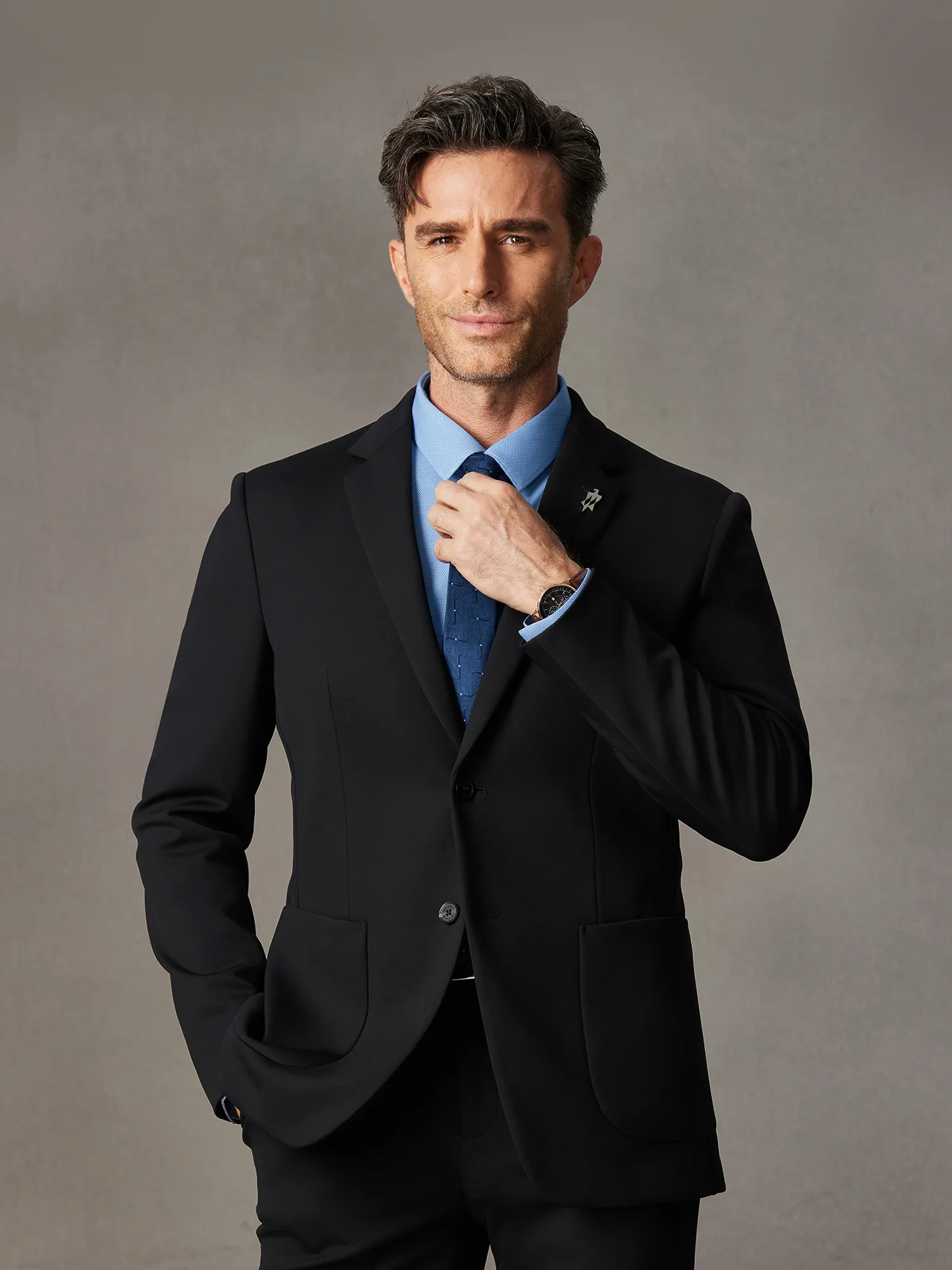 WarmTech Ultra Wool Sky Deep Navy Stretch Blazer