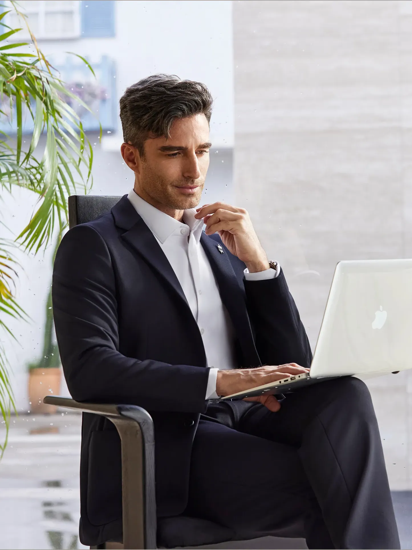 WarmTech Ultra Wool Sky Deep Navy Stretch Blazer