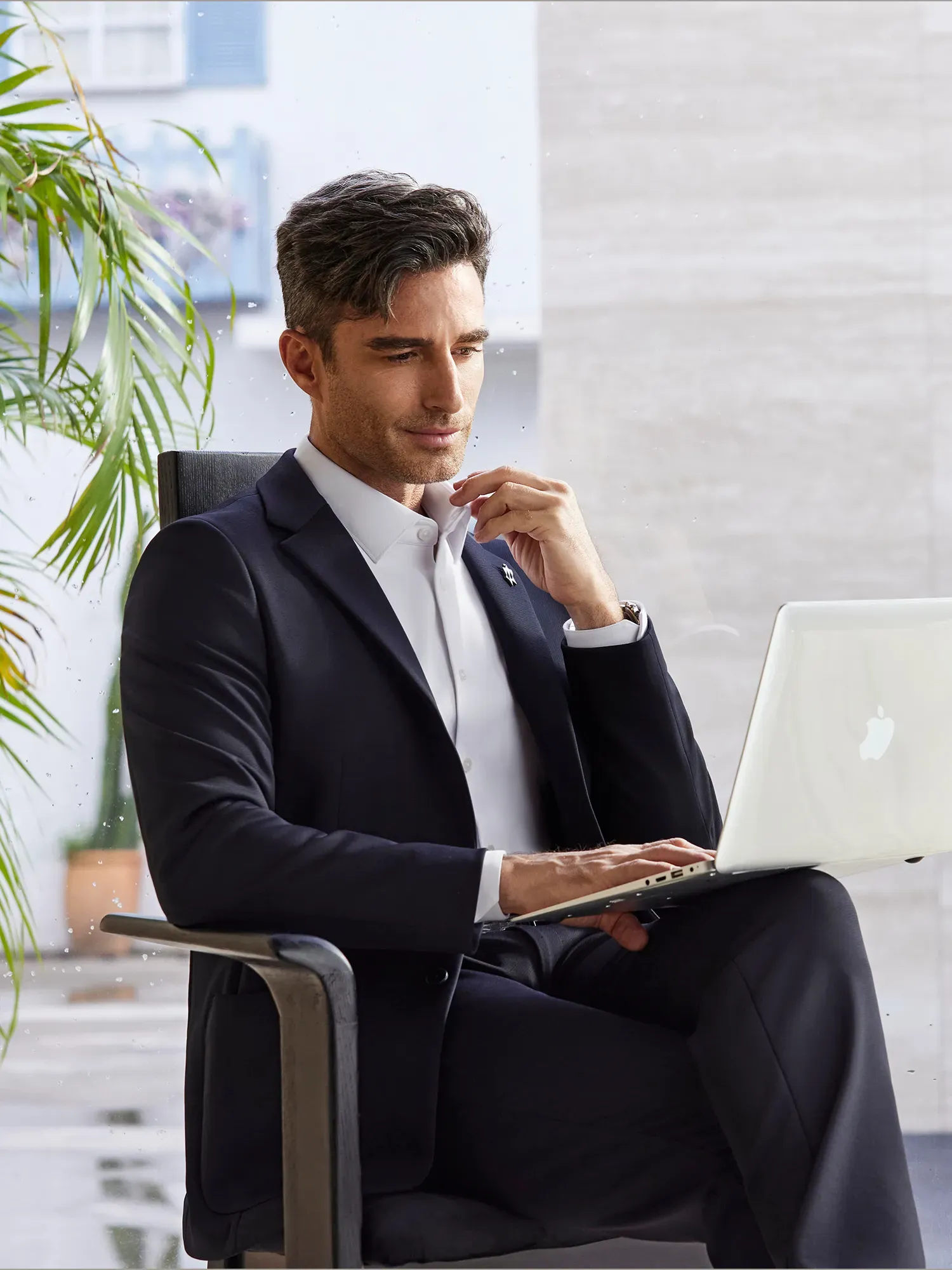 WarmTech Ultra Wool Sky Deep Navy Stretch Blazer