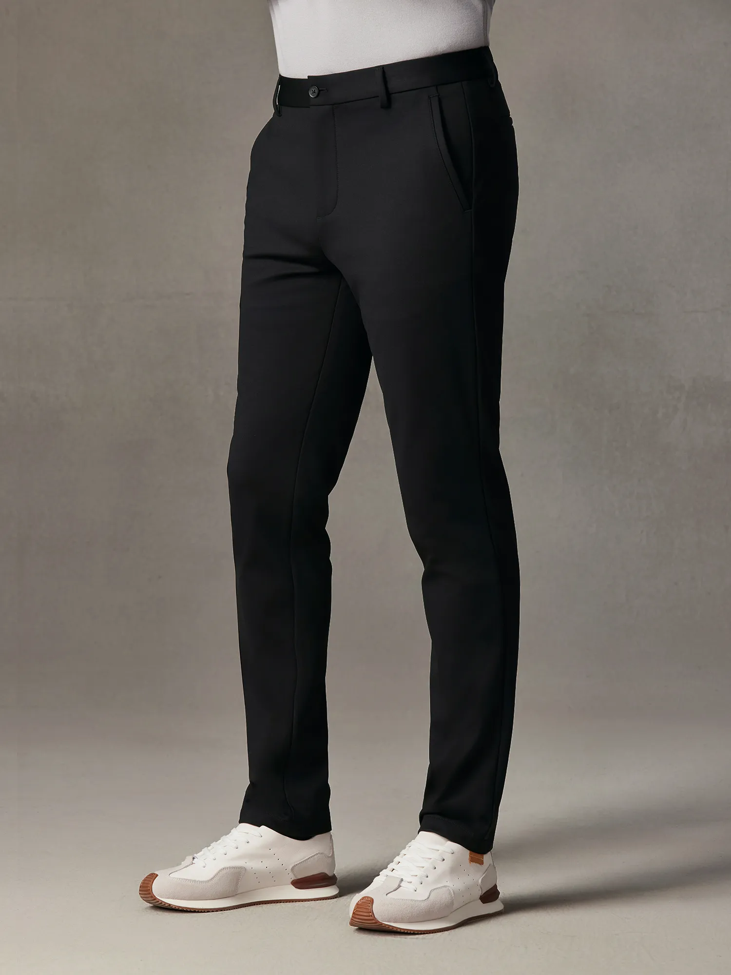 Carbon Black Stretch Pants