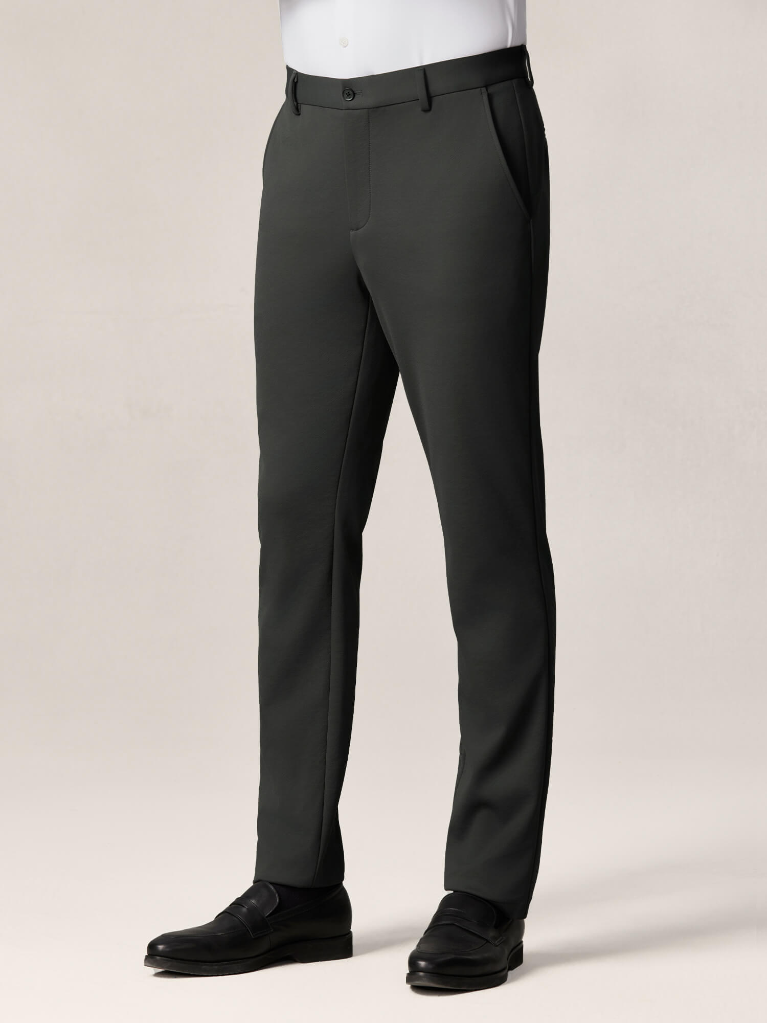 WarmTech Max Olive Gray Cashmere Stretch Pants