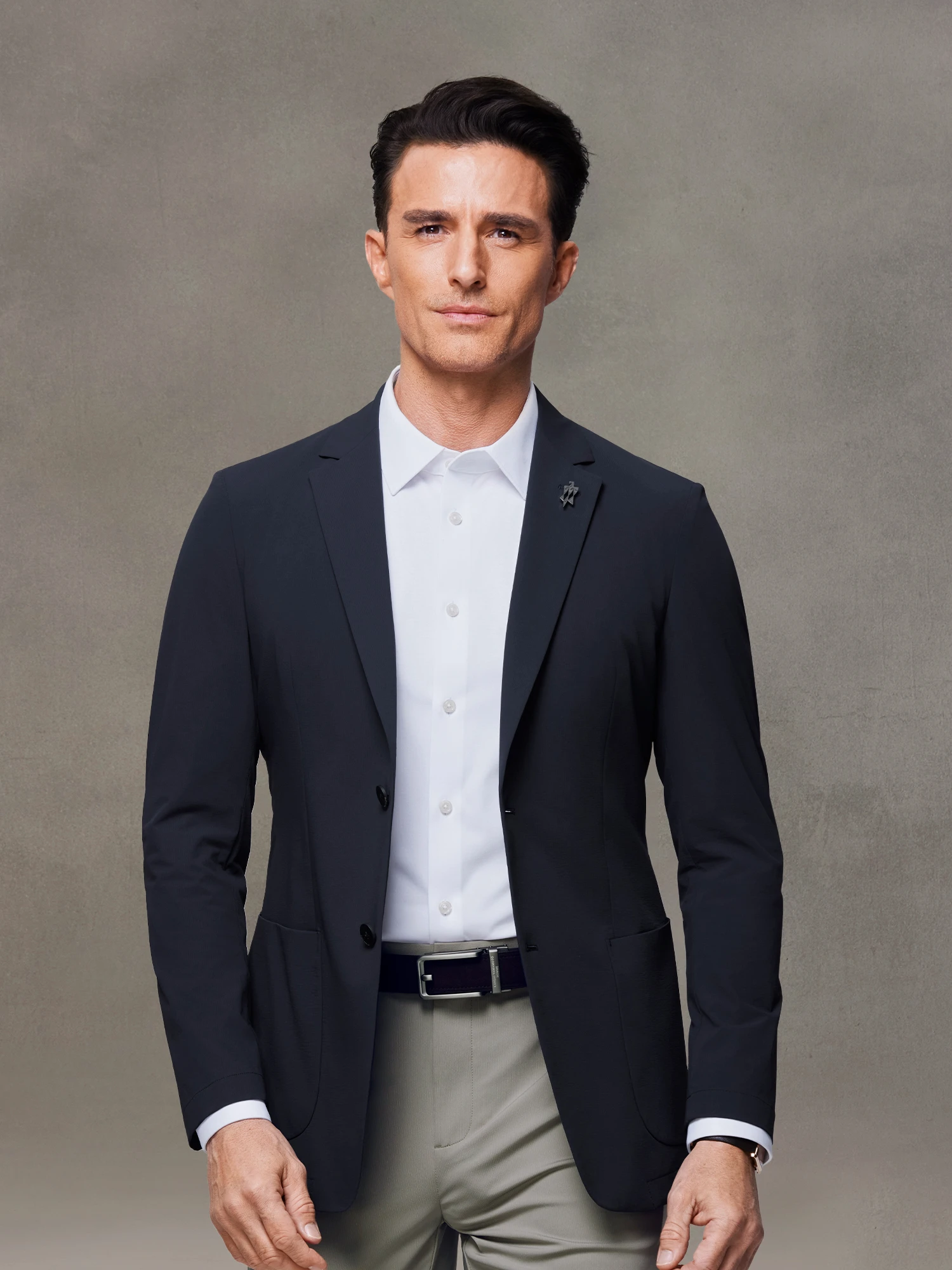Starfield Navy Stretch Casual Blazer