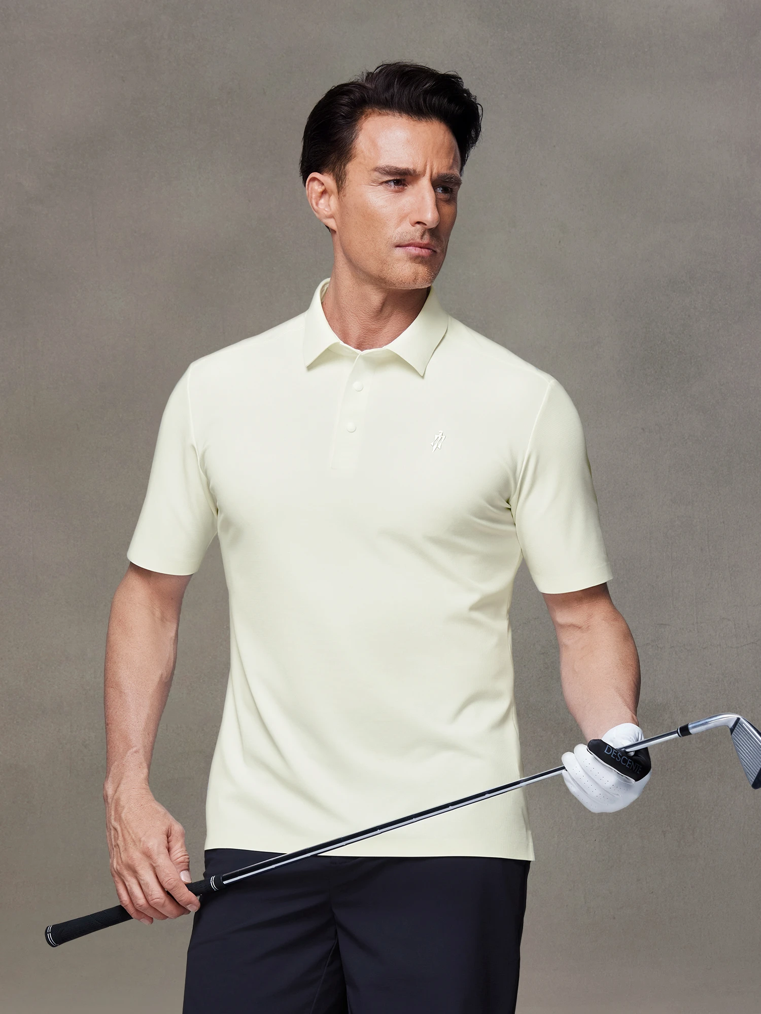 Cloud White Stretch Polo