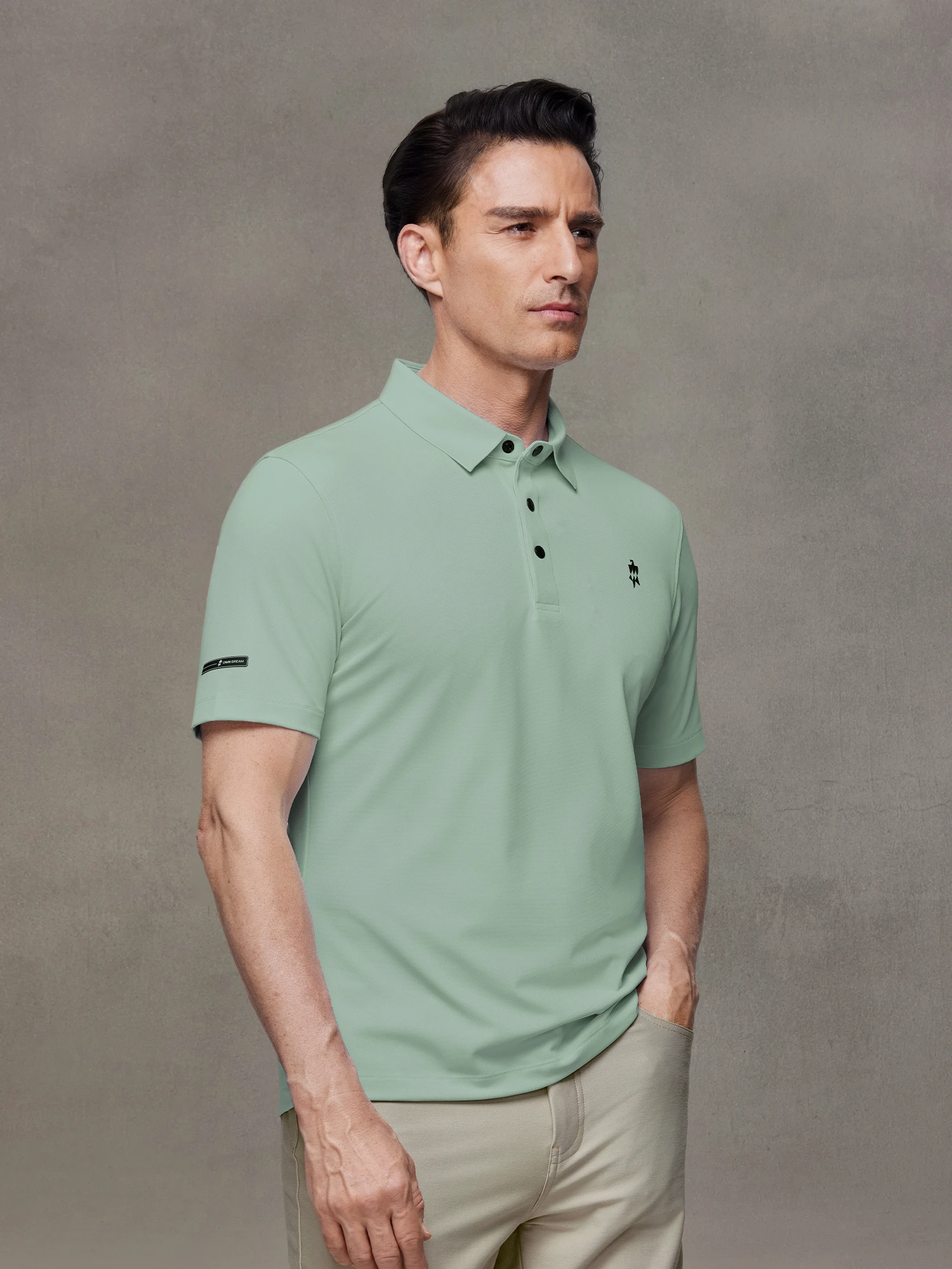 Clear Sky Blue Stretch Polo