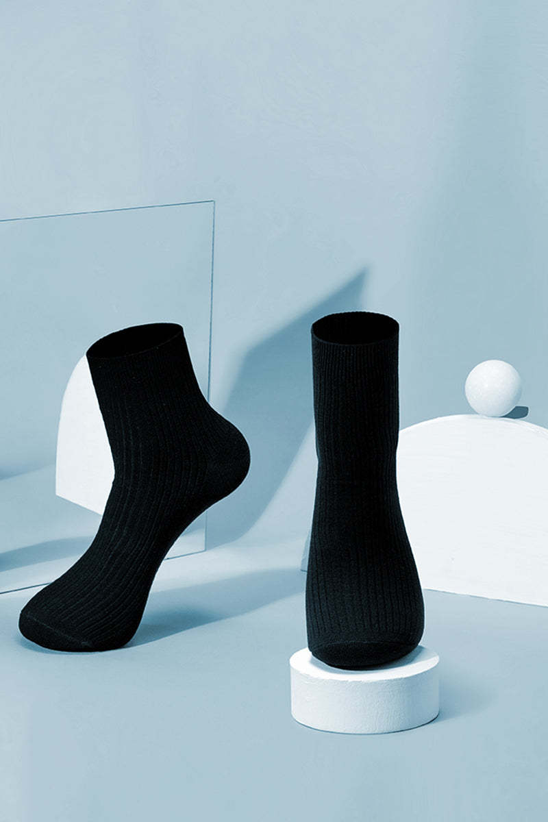 Solid Color Mid-Calf Socks-OWN DREAM Shirts
