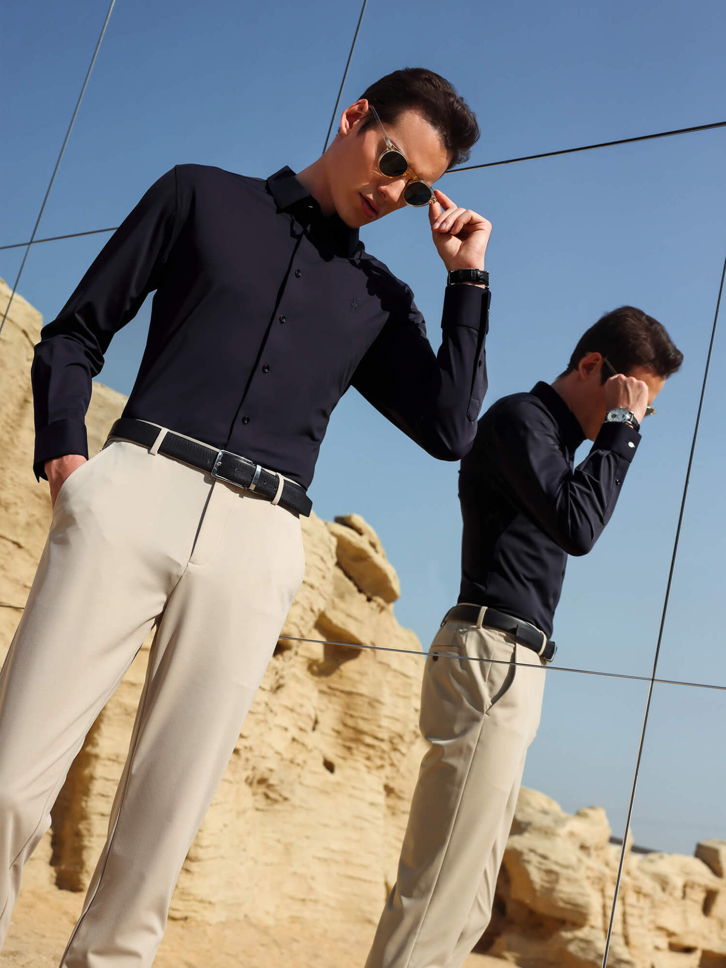 Seabourn Blue High-Stretch Shirt