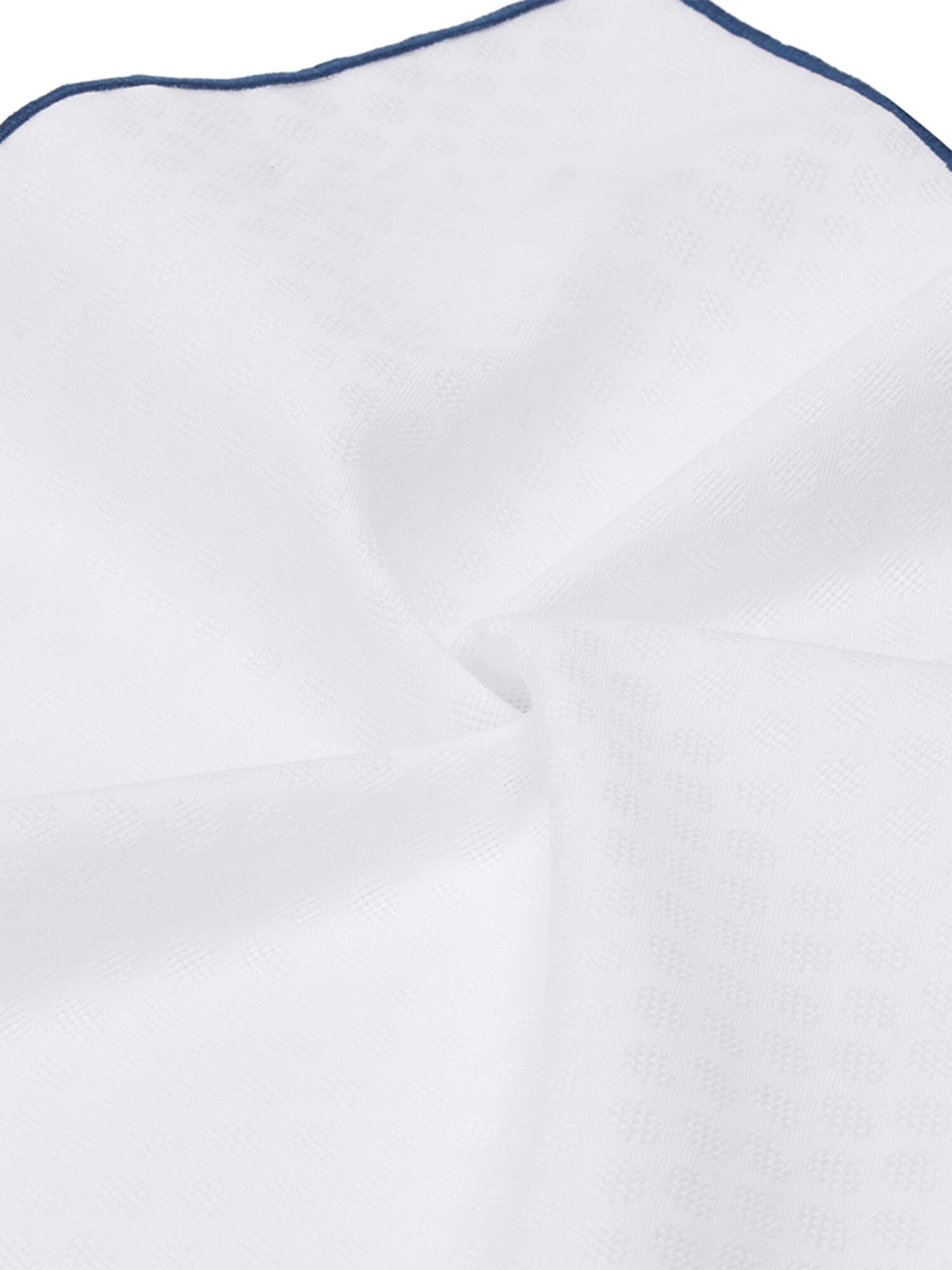 Bright White Polka Dot Pocket Square-Own Dream Shirts-Dress Shirts for Men