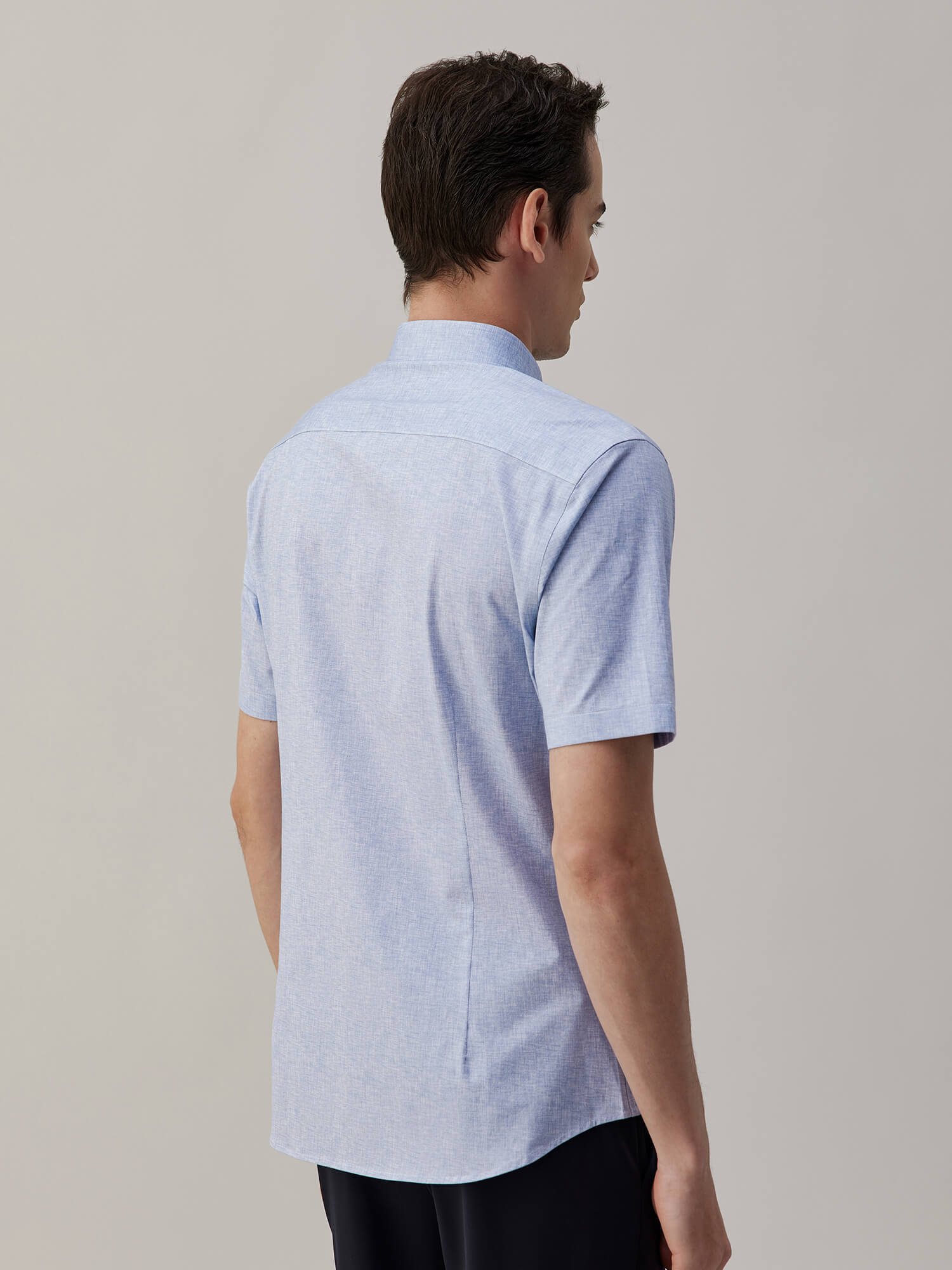 Meridian Gray High-Stretch Stort-Sleeve Shirt