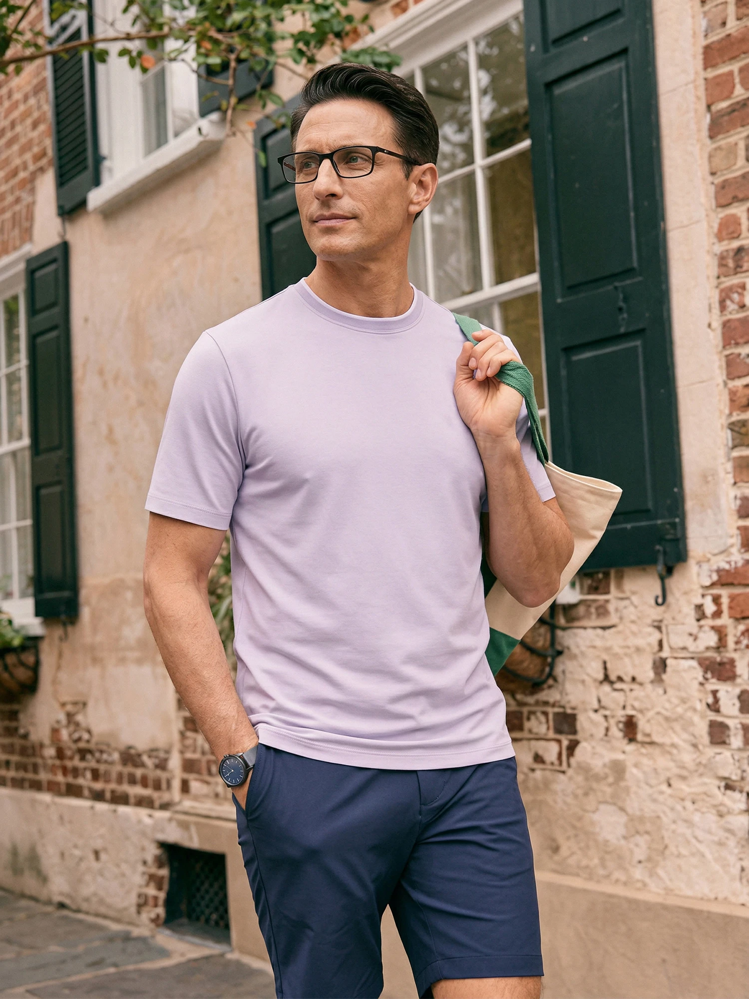 Muted Lavender Stretch Tee